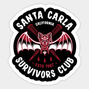 Santa Carla Survivors Club - Lost Boys - Vampire Sticker